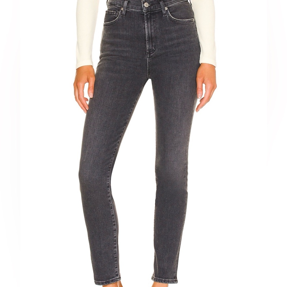 Citizens Of Humanity Black Olivia High Rise Jeans Size 25